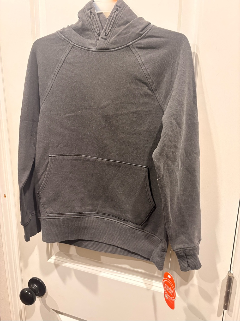 wonder nation Dark Gray Pullover Hoodie for Kids